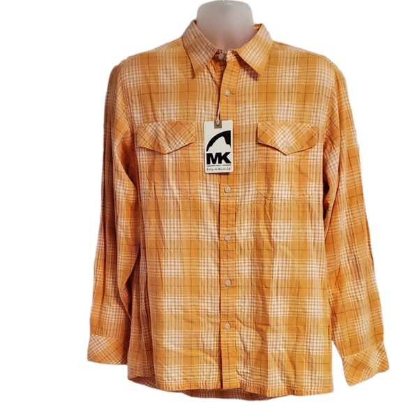 Mountain Khakis Other - NWT Mountain Khakis Mango Multi Plaid Long Sleeve Shirt. Medium.